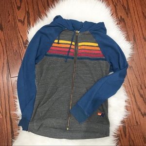 Aviator Nation 5 Stripe Hoodie